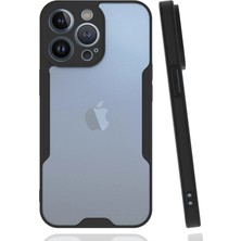 İlkyaz Fashion  iPhone 14 Pro Kılıf Platin Silikon - Siyah