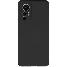 İlkyaz Fashion  Xiaomi Mi 12 Lite Kılıf Nano Içi Kadife Silikon - Siyah