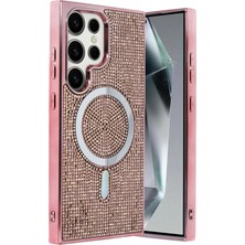 İlkyaz Fashion  Samsung Galaxy S25 Ultra Helen Magsafe Kapak - Pembe