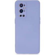 İlkyaz Fashion  One Plus 9 Pro Kılıf Nano Içi Kadife Silikon - Lila