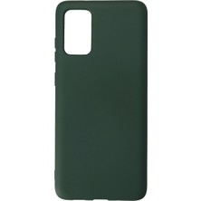 İlkyaz Fashion  Samsung Galaxy S20 Plus Kılıf Nano Içi Kadife Silikon - Koyu Yeşil