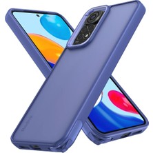 İlkyaz Fashion  Xiaomi Redmi Note 11 Kılıf Elegant Kapak - Açık Mavi