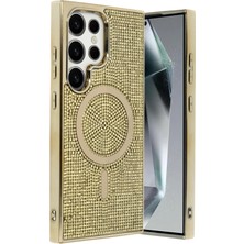 İlkyaz Fashion  Samsung Galaxy S25 Ultra Helen Magsafe Kapak - Gold