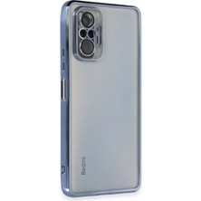 İlkyaz Fashion  Xiaomi Redmi Note 10 Pro Kılıf Razer Lensli Silikon - Açık Mavi