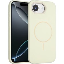 İlkyaz Fashion  iPhone 16E Kılıf Jully Magsafe Kapak - Bej