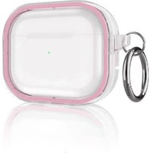 İlkyaz Fashion Movenchy Airpods Pro 2 (2.nesil) Shiny Şeffaf Kılıf - Pembe