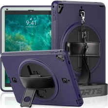 İlkyaz Fashion  iPad 5 Air 9.7 Kılıf Strap-C Otterbox Tablet Kapak - Lacivert