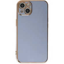 İlkyaz Fashion  iPhone 15 Kılıf Volet Silikon - Mavi