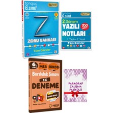 Tonguç Akademi Tonguç Yayınları 6. Sınıf Zoru Bankası 2. Dönem Yazılı Sınav Notları Bursluluk Sınavı Deneme Paketi