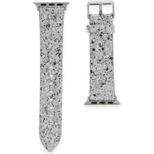 İlkyaz Fashion  Apple Watch 42MM Starry Taşlı Kordon - Gümüş