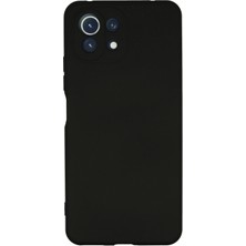 İlkyaz Fashion  Xiaomi Mi 11 Lite Kılıf Nano Içi Kadife Silikon - Siyah