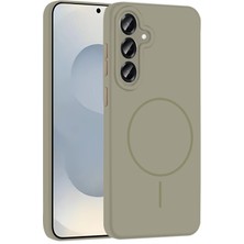 İlkyaz Fashion  Samsung Galaxy S25 Kılıf Jully Magsafe Kapak - Çöl Titanyum