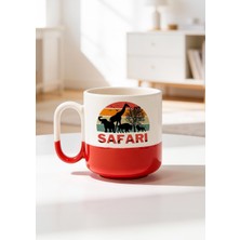 BB Design Safari Tasarımlı Seramik Baskılı Pro Kupa Bardak 330ML