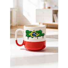 BB Design Brazil Tasarımlı Seramik Baskılı Pro Kupa Bardak 330ML