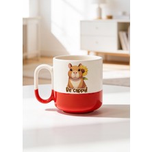 BB Design Be Cappybara Tasarımlı Seramik Baskılı Pro Kupa Bardak 330ML