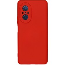 İlkyaz Fashion  Huawei Nova 9 Se Kılıf Nano Içi Kadife Silikon - Kırmızı