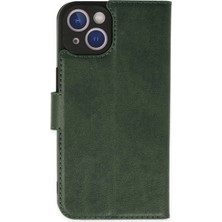 İlkyaz Fashion  iPhone 14 Plus Kılıf Trend S Plus Kapaklı Kılıf - Yeşil