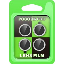 İlkyaz Fashion  Xiaomi Poco X6 Pro Raze Metal Kamera Lens - Gümüş