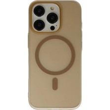 İlkyaz Fashion  iPhone 16 Pro Max Tuna Pc Slim Magsafe Kapak - Çöl Titanyum