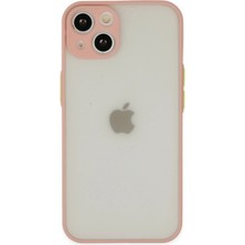 İlkyaz Fashion  iPhone 14 Kılıf Montreal Silikon Kapak - Pembe