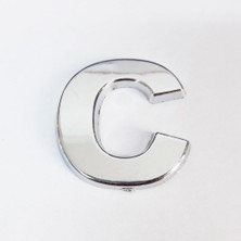 İlkyaz Fashion C Harfi Villa Tipi Krom Yapışkanlı 9 cm Harf