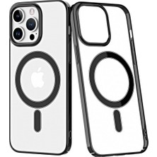 İlkyaz Fashion  iPhone 14 Pro Kılıf Element Magneticsafe Sert Kapak - Siyah