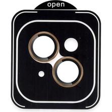 İlkyaz Fashion  Apple iPhone 13 Pvd Metal Kamera Lens - Gold