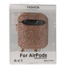 İlkyaz Fashion  Airpods 2 (2.nesil) Spell Simli Kılıf - Rose Gold