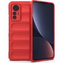 İlkyaz Fashion  Xiaomi Mi 12 Lite Kılıf Optimum Silikon - Kırmızı