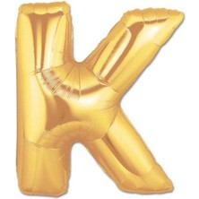 İlkyaz Fashion K Harf Folyo Balon Altın Renk 40 Inç