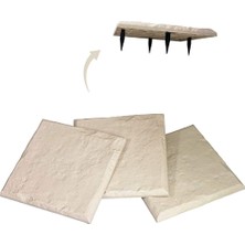 Dekorafence Plastik Bahçe Yer Karosu, Dekoratif Yürüyüş Yolu Antrasit 1 Adet