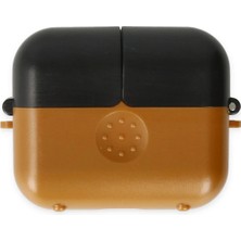 İlkyaz Fashion  Airpods 3 (3.nesil) Basmalı Kılıf - Kahverengi-Siyah
