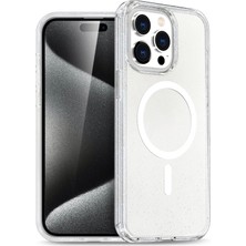 İlkyaz Fashion  Apple iPhone 14 Pro Max Star Magsafe Kapak - Şeffaf