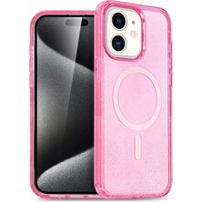 İlkyaz Fashion  Apple iPhone 12 Star Magsafe Kapak - Pembe