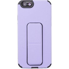 İlkyaz Fashion  iPhone 6 Kılıf Mega Standlı Silikon - Lila