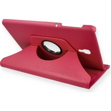 İlkyaz Fashion  Samsung Galaxy T590 Tab A 10.5 Kılıf 360 Tablet Deri Kılıf - Pembe