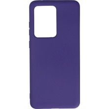İlkyaz Fashion  Samsung Galaxy S20 Ultra Kılıf Nano Içi Kadife Silikon - Mor