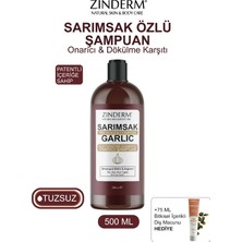 Zinderm Trichogen Complex Güçlendirici Sarımsak Özlü Tuzsuz Şampuan | Dökülme Karşıtı & Onarıcı 500 ml