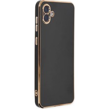 İlkyaz Fashion  Samsung Galaxy A04 Kılıf Volet Silikon - Siyah
