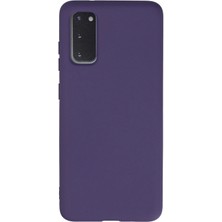 İlkyaz Fashion  Samsung Galaxy S20 Kılıf Nano Içi Kadife Silikon - Mor