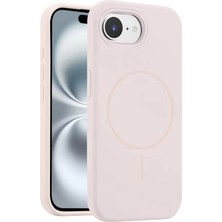İlkyaz Fashion  iPhone 16E Kılıf Jully Magsafe Kapak - Pudra