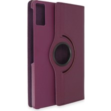 İlkyaz Fashion  Xiaomi Redmi Pad Kılıf 360 Tablet Deri Kılıf - Mürdüm