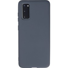 İlkyaz Fashion  Samsung Galaxy S20 Kılıf Nano Içi Kadife Silikon - Gri
