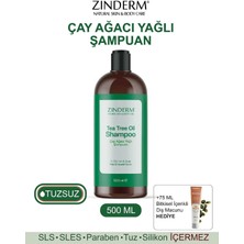 Çay Ağacı Şampuanı - Arındırıcı ve Dengeleyici Tuzsuz Çay Ağacı Yağlı Şampuan 500 ml