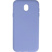 İlkyaz Fashion  Samsung Galaxy J7 Pro / J730 Kılıf Nano Içi Kadife Silikon - Lila