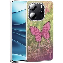 İlkyaz Fashion  Xiaomi Redmi Note 14 4g Kılıf Blade Aynalı Desenli Kapak - Desen 5