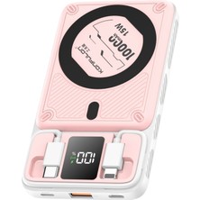 İlkyaz Fashion Konfulon M25W 10.000 Mah 20W Pd Magsafe Powerbank - Pembe
