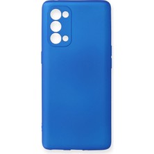 İlkyaz Fashion  Oppo Reno 5 Pro Kılıf First Silikon - Mavi