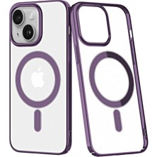 İlkyaz Fashion  iPhone 14 Plus Kılıf Element Magneticsafe Sert Kapak - Mor