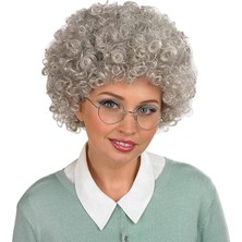 İlkyaz Fashion Gri Renk Kabarık Bonus Peruk Afro Takma Saç